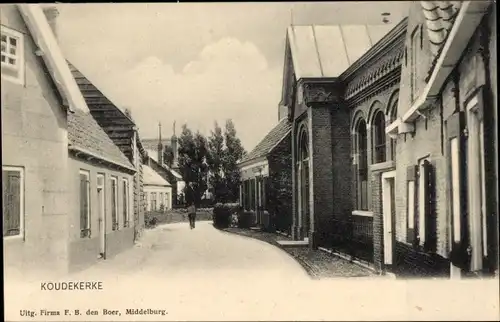 Ak Koudekerke Zeeland, Straßenpartie
