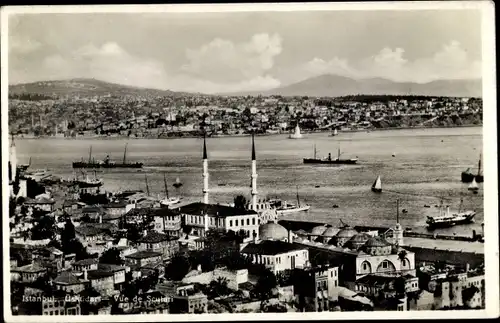 Ak Konstantinopel Istanbul Türkei, Üsküdar, Blick auf Sculari
