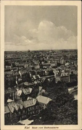 Ak Kiel, Blick vom Rathausturm
