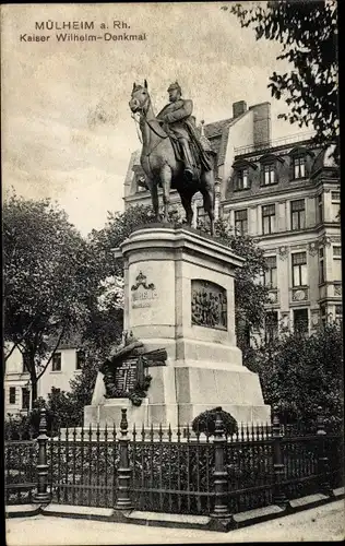 Ak Mülheim am Rhein Köln, Kaiser Wilhelm Denkmal