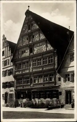 Ak Dinkelsbühl Mittelfranken, Hotel Deutsches Haus