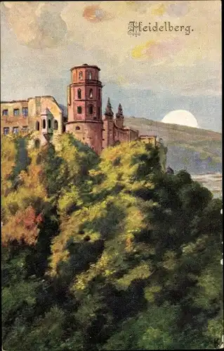 Künstler Ak Heidelberg am Neckar, Schloss