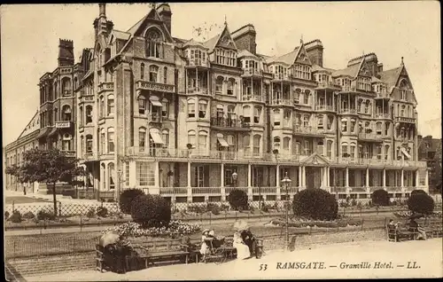 Ak Ramsgate Kent England, Granville Hotel