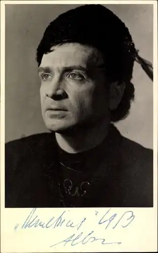 Foto Ak Schauspieler Albin Skoda, Portrait, Autogramm