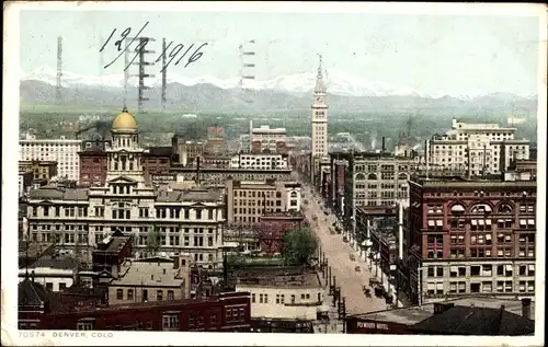 Ak Denver Colorado USA, Gesamtansicht