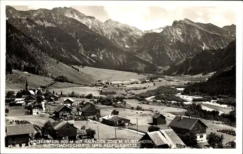 Ak Bad Hindelang im Oberallgäu, Hinterstein, Rauhorn, Kugelhorn, Aelpelespitze, Kirchdachscharte