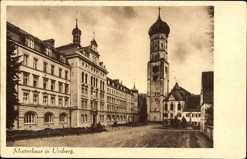 Ak Ursberg in Schwaben, Mutterhaus, Kirche