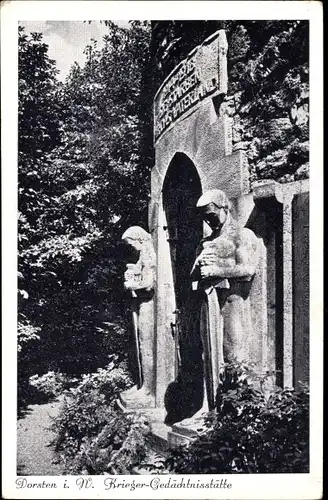 Ak Dorsten in Westfalen, Krieger-Gedächtnisstätte