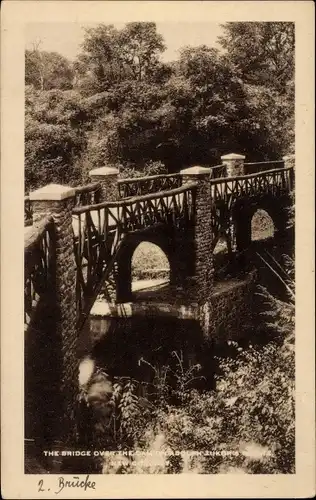 Ak New York City USA, Brücke im Kennedy Dell Park