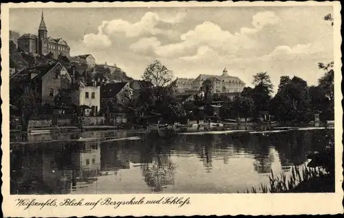 Ak Weißenfels an der Saale, Schloss, Bergschule