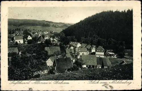 Ak Altenau Clausthal Zellerfeld im Oberharz, Ortsansicht, Blick vom Mühlenberg