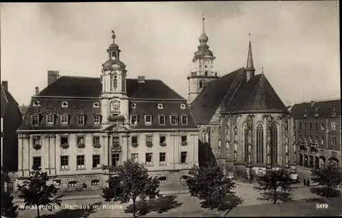Ak Weißenfels, Rathaus, Kirche