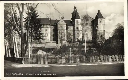Foto Ak Schleusingen in Thüringen, Schloss Bertholdsburg