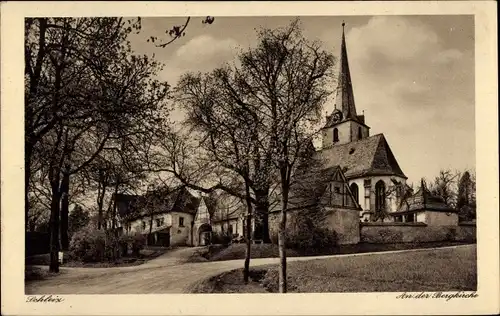 Ak Schleiz im Vogtland Thüringen, An der Bergkirche