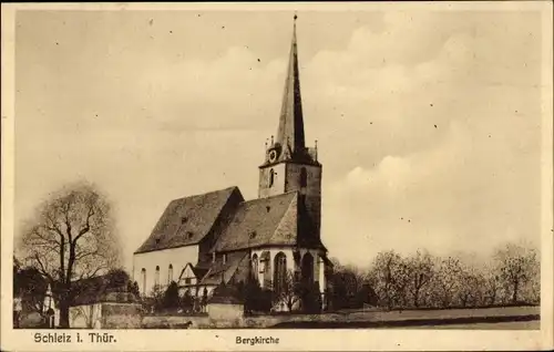 Ak Schleiz im Vogtland Thüringen, Bergkirche