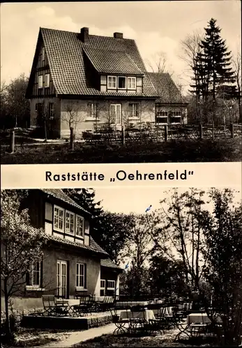 Ak Darlingerode Ilsenburg am Nordharz, Konsum Raststätte Oehrenfeld, Terrasse