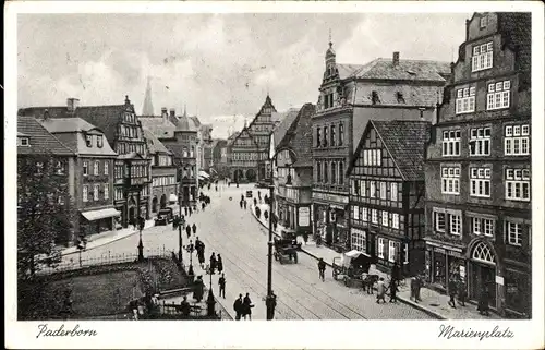 Ak Paderborn in Westfalen, Marienplatz