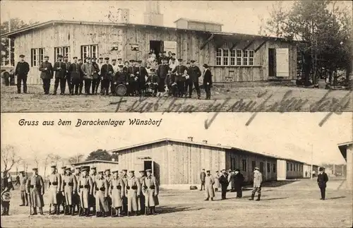 Ak Wünsdorf Zossen in Brandenburg, Truppenübungsplatz, Barackenlager