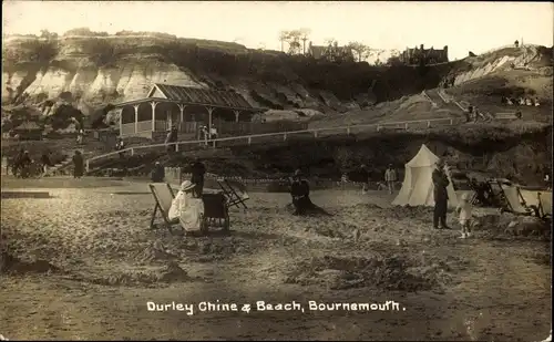 Foto Ak Bournemouth Dorset England, Durley Chine und Strand