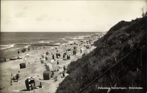 Ak Ustronie Morskie Henkenhagen Pommern, Strandleben