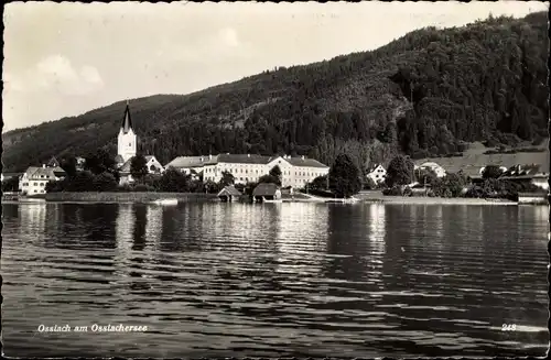 Ak Ossiach in Kärnten, Ort vom Ossiachersee gesehen