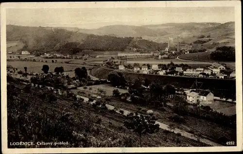 Ak Loděnice u Moravského Krumlova Lodenitz Südmähren, Panorama