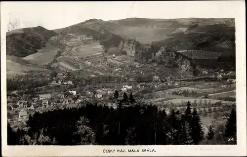 Ak Malá Skála Kleinskal Region Reichenberg, Panorama