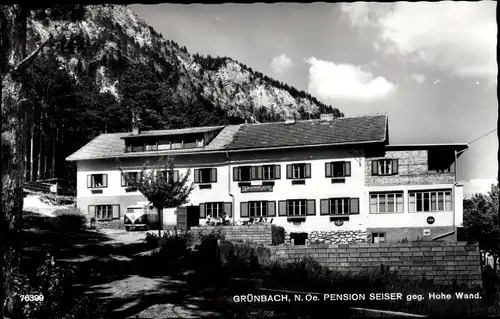 Ak Grünbach am Schneeberg Niederösterreich, Pension Seiser
