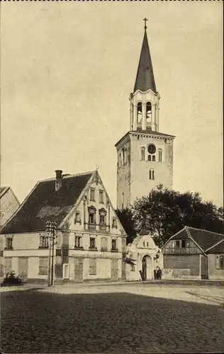 Ak Jelgava Mitau Lettland, Trinitatiskirche