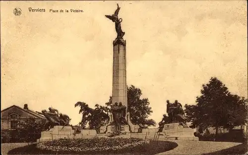 Ak Verviers Wallonie Lüttich, Place de la Victoire