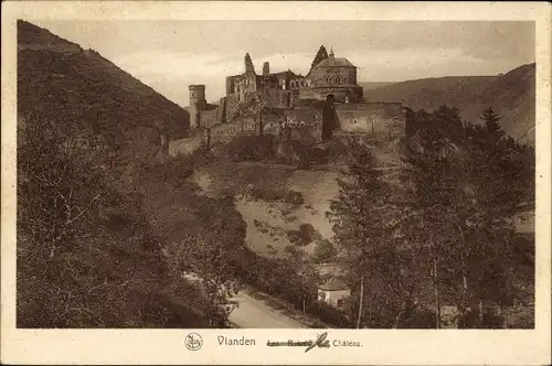 Ak Vianden Luxemburg, Schloss