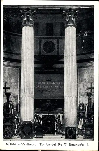 Ak Roma Rom Lazio, Pantheon, Tomba del Re Vittorio Emanuele II