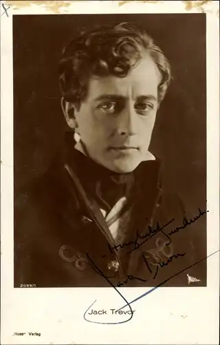 Ak Schauspieler Jack Trevor, Portrait, Ross Verlag 2099 1, Autogramm