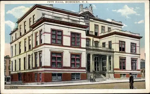 Ak Hoboken New Jersey USA, Rathaus