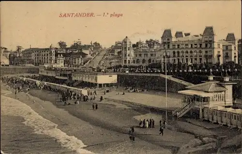 Ak Santander Kantabrien Spanien, Strand