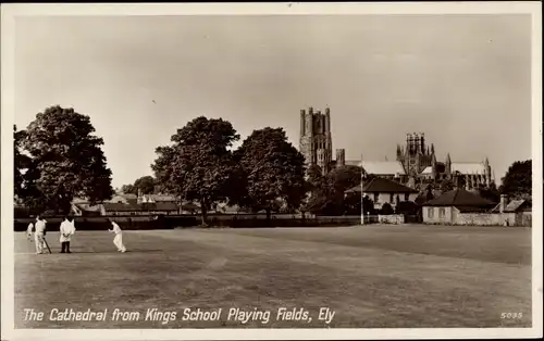 Ak Ely East of England, Kathedrale von Kings School Playing Fields, Cricket