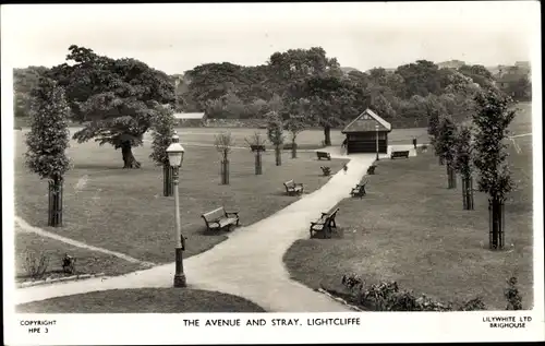 Ak Lightcliffe West Yorkshire England, Avenue und Stray