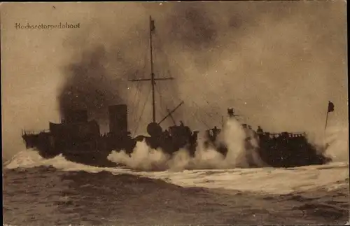 Ak Deutsches Kriegsschiff, Hochseetorpedoboot