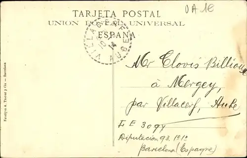 Ak Vallvidrera Barcelona Katalonien Spanien, Teilansicht