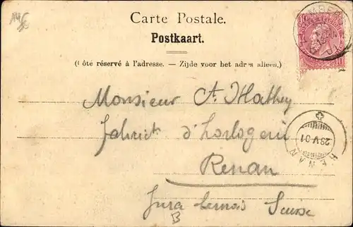 Ak Alsemberg Flämisch Brabant, Kirche