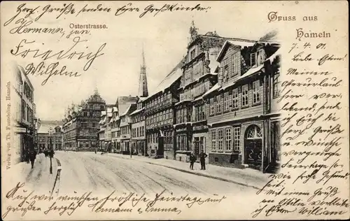 Ak Hameln an der Weser Niedersachsen, Osterstraße