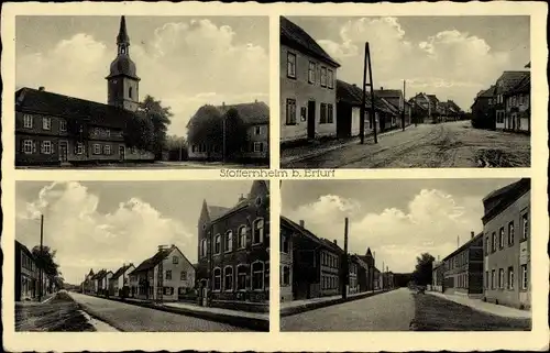 Ak Stotternheim Erfurt in Thüringen, Teilansichten, Straßenpartie