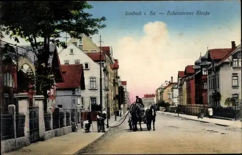 Ak Limbach Oberfrohna Sachsen, Hohensteiner Straße