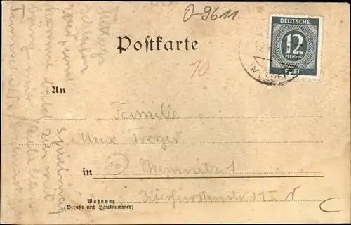 Ak Remse an der Mulde, Schnabels Garten-Restaurant, Panorama, Mittlerer Ortsteil