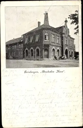 Ak Gerstungen in Thüringen, Gasthaus Deutsches Haus, Außenansicht
