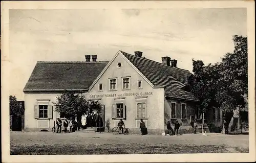 Ak Golzow im Oderbruch, Gastwirtschaft von Friedrich Gurack