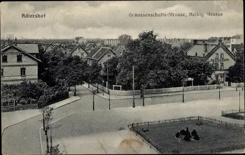 Ak Berlin Treptow Adlershof, Genossenschaftsstraße, Helbigstraße