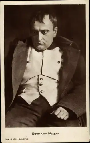 Ak Schauspieler Egon von Hagen, Portrait