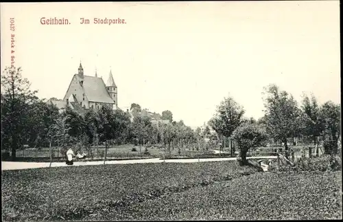 Ak Geithain in Sachsen, Stadtpark