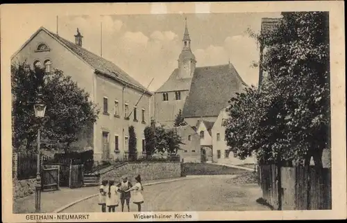Ak Wickershain Geithain in Sachsen, Kirche, Kinder